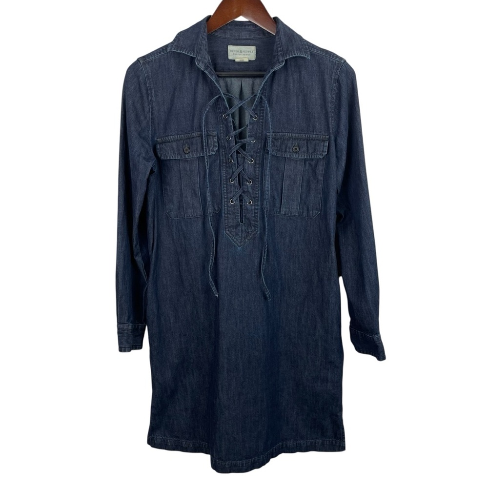 Denim & Supply Ralph Lauren | Dark Indigo Chambray Shirt Dress
